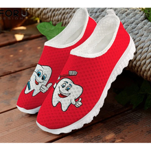 Load image into Gallery viewer, Women 3D Tooth Print Pattern Slip On Shoes freeshipping - Tyche Ace
