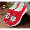 Women 3D Tooth Print Pattern Slip On Shoes freeshipping - Tyche Ace