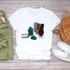 Women 90s Stylish Fingernail Nail Art Make Up Design T-Shirts freeshipping - Tyche Ace