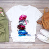Women 90s Stylish Fingernail Nail Art Make Up Design T-Shirts freeshipping - Tyche Ace