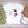 Women 90s Stylish Fingernail Nail Art Make Up Design T-Shirts freeshipping - Tyche Ace