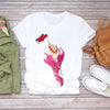 Women 90s Stylish Fingernail Nail Art Make Up Design T-Shirts freeshipping - Tyche Ace