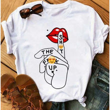 Load image into Gallery viewer, Women Awesome Fashionable Lips Print Design T Shirts freeshipping - Tyche Ace
