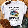 Women Awesome Fashionable Lips Print Design T Shirts freeshipping - Tyche Ace