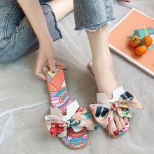 Load image into Gallery viewer, Women Bow Summer Indoor Outdoor Flip-flops Sandals freeshipping - Tyche Ace

