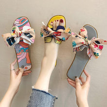Load image into Gallery viewer, Women Bow Summer Indoor Outdoor Flip-flops Sandals freeshipping - Tyche Ace
