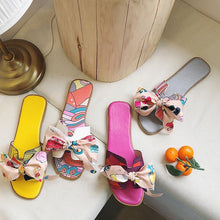 Load image into Gallery viewer, Women Bow Summer Indoor Outdoor Flip-flops Sandals freeshipping - Tyche Ace
