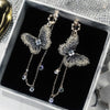 Women Butterfly Long Tassel Pendant Metal Earrings freeshipping - Tyche Ace