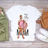 Women Cartoon Super Momlife Summer Graphic Print T-shirts freeshipping - Tyche Ace