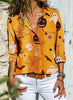 Women Casual Floral Print Design Long Sleeve Shirt freeshipping - Tyche Ace