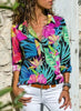 Women Casual Floral Print Design Long Sleeve Shirt freeshipping - Tyche Ace