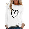 Women Casual Print Long Sleeve Loose T Shirt freeshipping - Tyche Ace