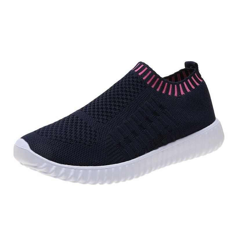 Women Casual Slip-On Striped Sock Shoes freeshipping - Tyche Ace