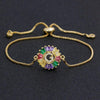 Women colourful Letter Charm Adjustable Bracelets freeshipping - Tyche Ace