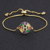 Women colourful Letter Charm Adjustable Bracelets freeshipping - Tyche Ace