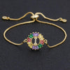 Women colourful Letter Charm Adjustable Bracelets freeshipping - Tyche Ace