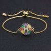 Women colourful Letter Charm Adjustable Bracelets freeshipping - Tyche Ace