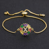 Women colourful Letter Charm Adjustable Bracelets freeshipping - Tyche Ace