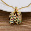 Women Colourful Letter Initials  Pendant Necklaces freeshipping - Tyche Ace