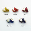 Women Colourful Metal Flower Design Hoop Earrings freeshipping - Tyche Ace