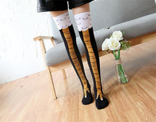 Load image into Gallery viewer, Women Creative 3D Chicken Legs Print Design Knee Socks freeshipping - Tyche Ace
