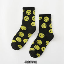 Load image into Gallery viewer, Women Crew Smiley Face  Cotton Happy Socks freeshipping - Tyche Ace
