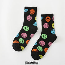 Load image into Gallery viewer, Women Crew Smiley Face  Cotton Happy Socks freeshipping - Tyche Ace
