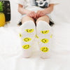 Women Crew Smiley Face  Cotton Happy Socks freeshipping - Tyche Ace