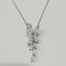 Load image into Gallery viewer, Women Crystal Flower Long Drop Earrings &amp; Necklaces freeshipping - Tyche Ace

