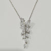 Women Crystal Flower Long Drop Earrings & Necklaces freeshipping - Tyche Ace