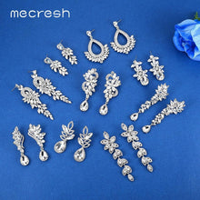 Load image into Gallery viewer, Women Crystal Leaves Long Drop Earrings freeshipping - Tyche Ace
