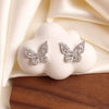 Women Cubic Zirconia Rhinestone Studded Smart Butterfly Earrings freeshipping - Tyche Ace