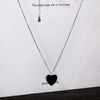 Women Cute Love Heart Rose Pendant Long Chain Necklaces freeshipping - Tyche Ace