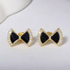 Women Cute Zircon Stone Stud Earrings freeshipping - Tyche Ace