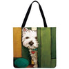 Women Dog Printed Shoulder Tote Foldable Reusable Shopping/ Beach Bag freeshipping - Tyche Ace