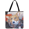 Women Dog Printed Shoulder Tote Foldable Reusable Shopping/ Beach Bag freeshipping - Tyche Ace