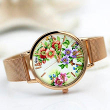 Load image into Gallery viewer, Women Dress Colourful Floral Dial Quartz Wrist Watches freeshipping - Tyche Ace
