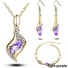 Women Elegant luxury Design Crystal  Necklace Sets freeshipping - Tyche Ace
