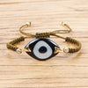 Evil Eye Trendy Bohemian Adjustable Braided Rope Charm Bracelet For Women freeshipping - Tyche Ace