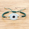 Evil Eye Trendy Bohemian Adjustable Braided Rope Charm Bracelet For Women freeshipping - Tyche Ace