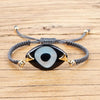 Evil Eye Trendy Bohemian Adjustable Braided Rope Charm Bracelet For Women freeshipping - Tyche Ace