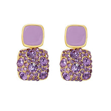 Load image into Gallery viewer, Women Exquisite Retro Purple Stud Earrings freeshipping - Tyche Ace
