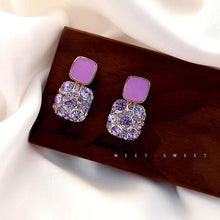 Load image into Gallery viewer, Women Exquisite Retro Purple Stud Earrings freeshipping - Tyche Ace
