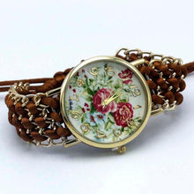 Load image into Gallery viewer, Women Fabric Flower Hand-Knitted Quartz Wrist Watches freeshipping - Tyche Ace
