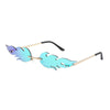 Women Fashionable Vintage Style Fire Flame Rimless Sunglasses freeshipping - Tyche Ace