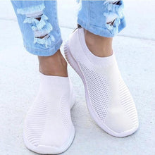 Load image into Gallery viewer, Women Flat Slip on Lightweight Whiten Casual Flats Shoes freeshipping - Tyche Ace
