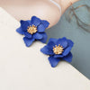 Women Flower Dangle Simulated Pearl Drop Earrings freeshipping - Tyche Ace