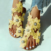 Women Flower Design Flat Bohemian Casual Beach Sandals freeshipping - Tyche Ace