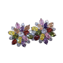 Load image into Gallery viewer, Women Flower Sterling Silver Stud Earrings freeshipping - Tyche Ace
