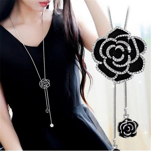 Women Geometric Crystal Long Necklaces & Pendants freeshipping - Tyche Ace